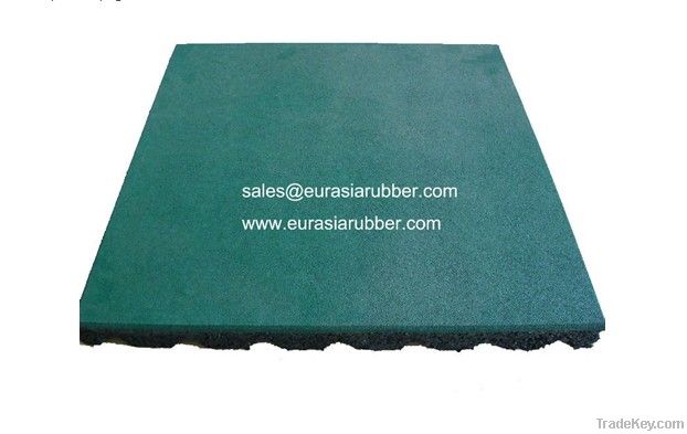 playground safety rubber flooring tile