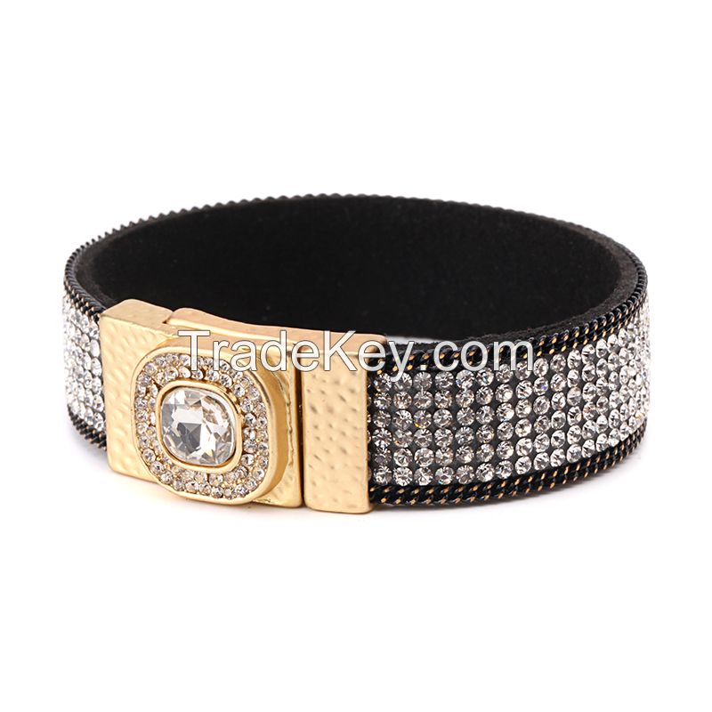 Few Stock New 2015 Wrap Crystal Bracelet