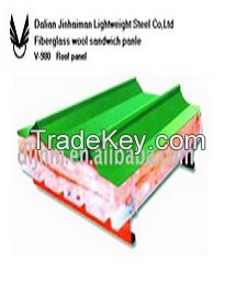 Glasswool/rockwool Sandwichi Panel For Wall And Roof