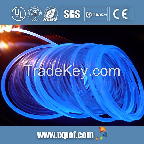 Side glow optical fiber side light fiber side emitting fiber solid optic fiber