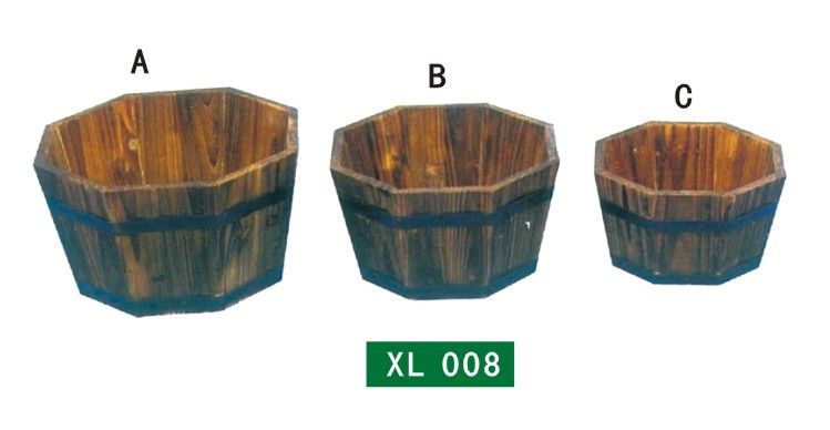 decorative wooden flower planter, wooden planter box, flower pot