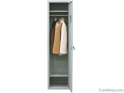 Single cheap metal armoire