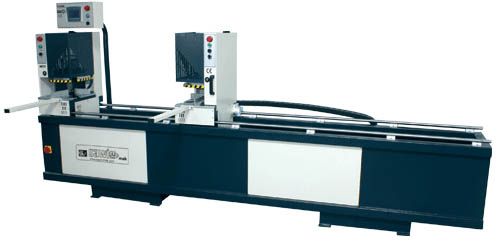 Double corner pvc profile welding machine- double head for window