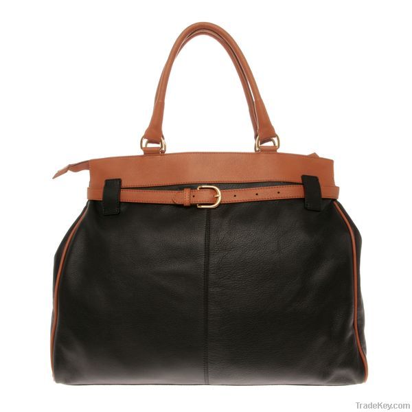 Satchel Nappa Beige Leather Handbags