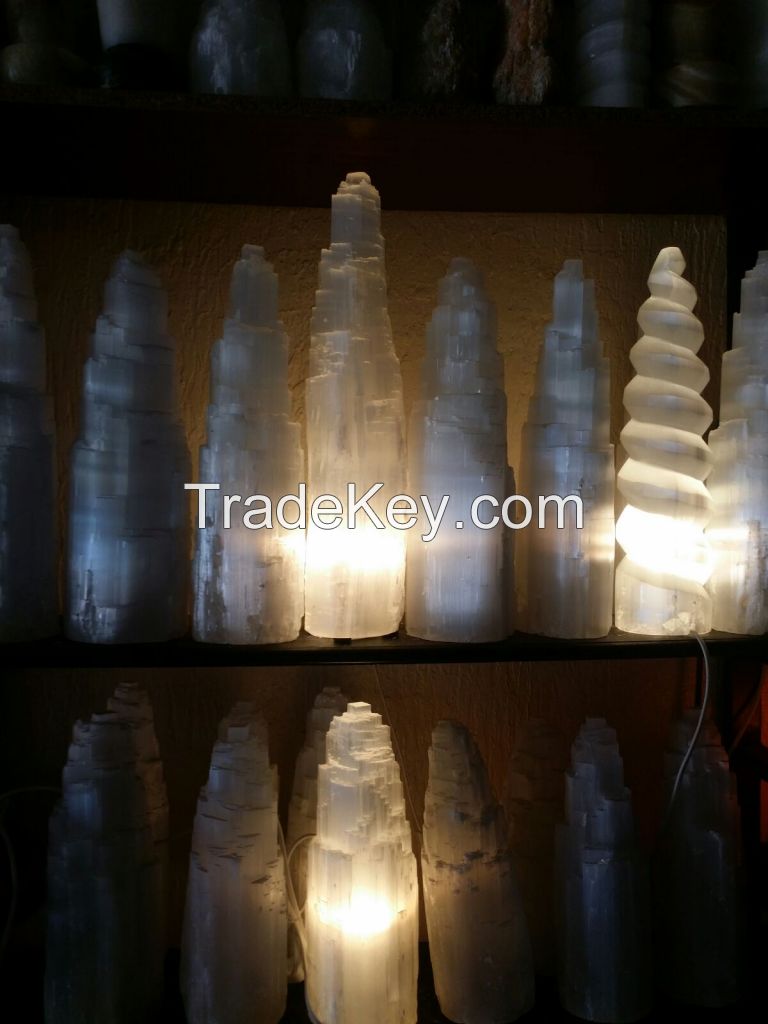 selenite lamps