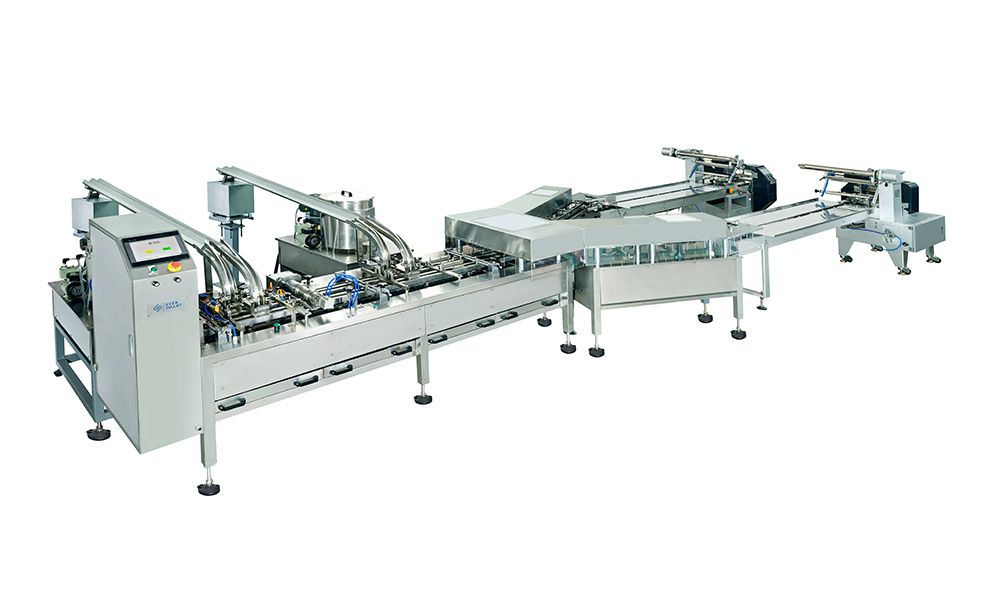 Biscuit Sandwiching And Packaging  Machine