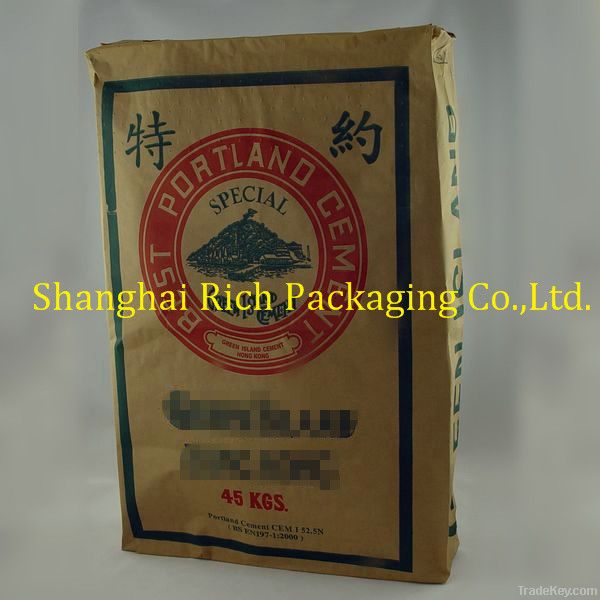 Cement paper bag with multi-layers high srength good price