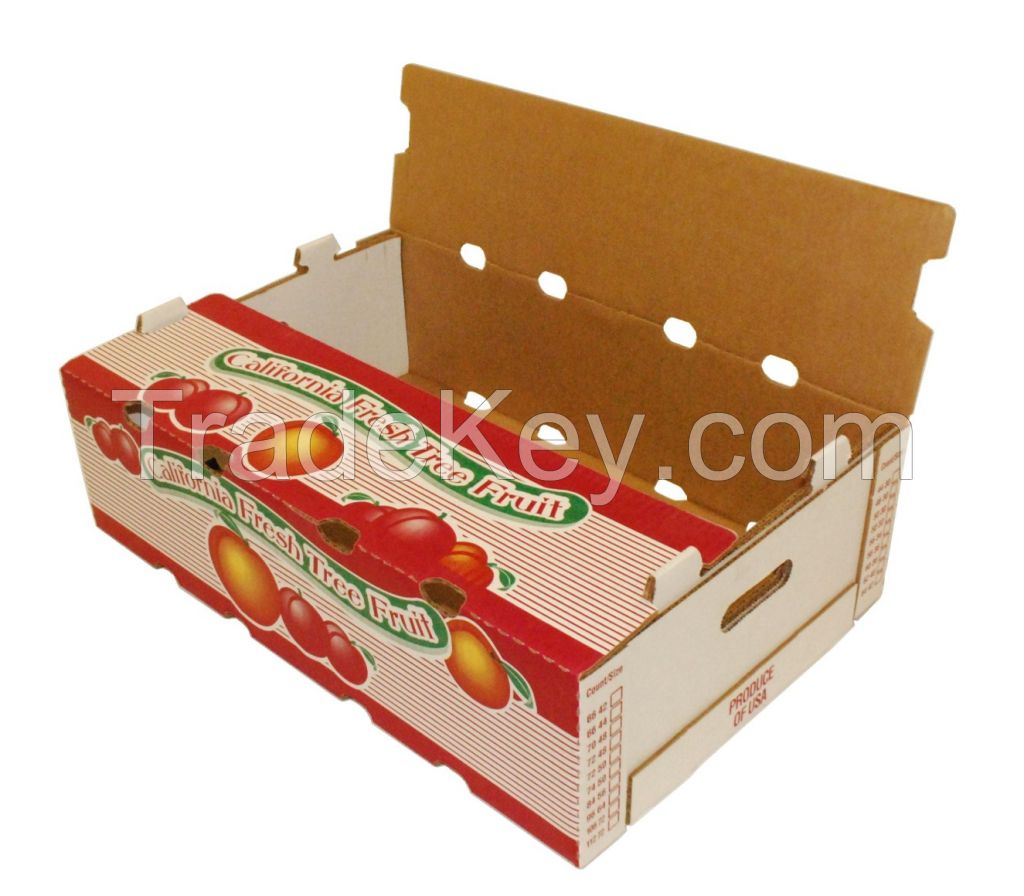 Cardboard paper box/ pallet for fruit and vegetable/la frutas caja