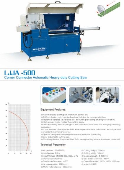 LJJA-500 Corner Connector Automatic Cutting Saw