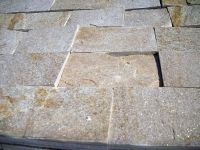 Golden yellow formed natural stone
