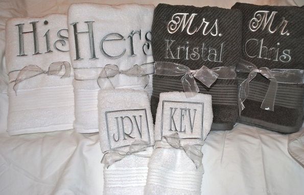 Personalized Embroidered Bath Towel