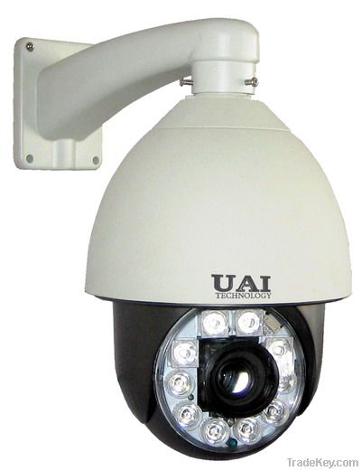IR array variable speed PTZ dome camera