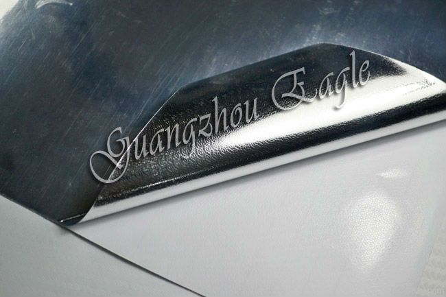 silver chrome auto film