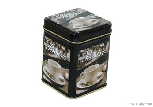 tea tin box/square tea box