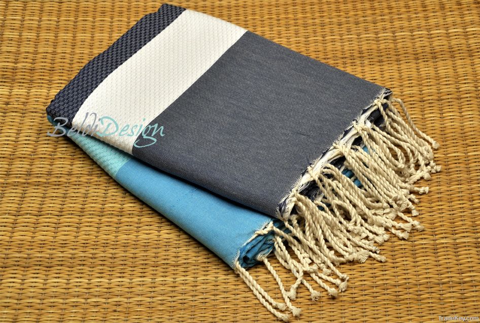 Wide Bi-striped Fouta Hammam Towels Pestemal Towel