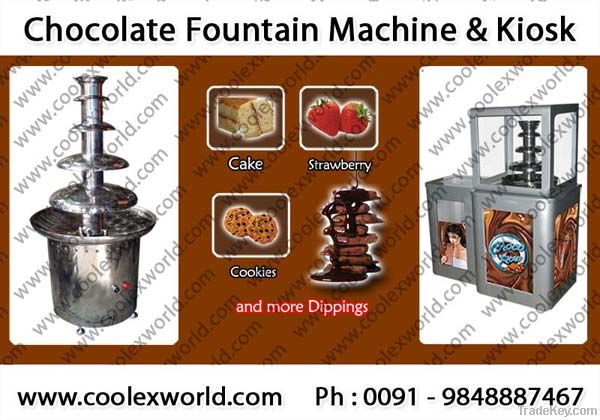 Chocolate fountain cart