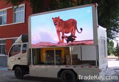 Outdoor mobile LED advertising truck