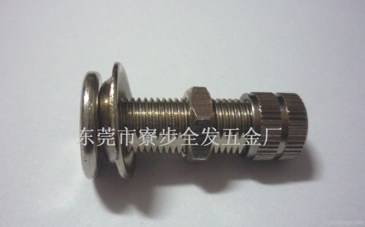 CNC custom machining titanium knurled shaft, milling flat position