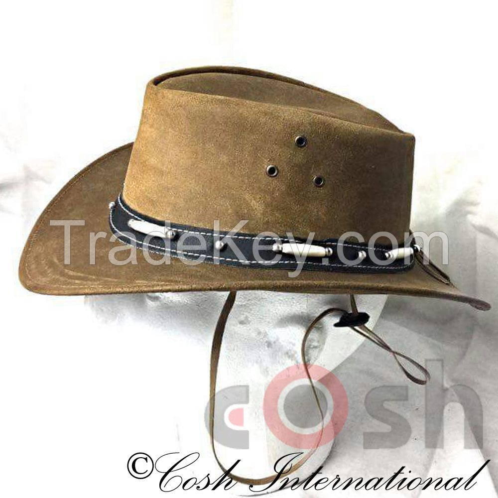 Cowboy Leather Hats, High Quality Leather Hats