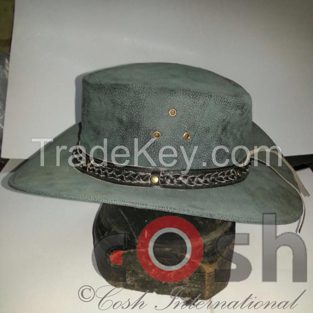 High Quality Suede Leather Hats