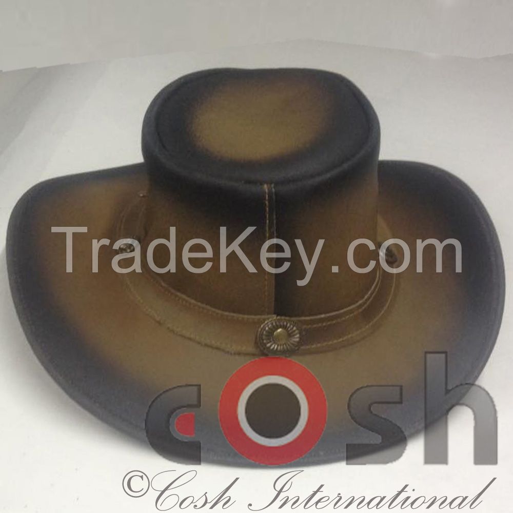 Double Shaded Leather Hats Manufacturer