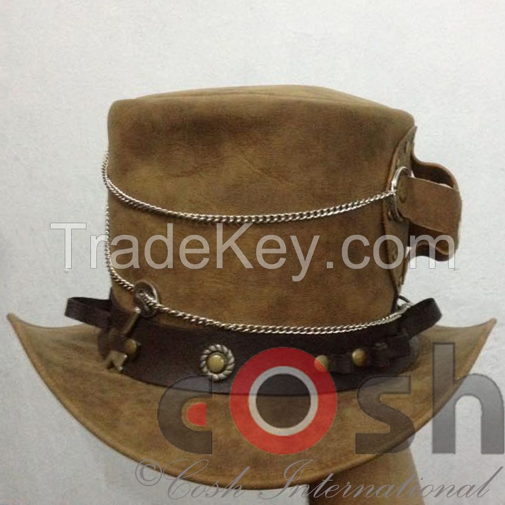 Steam Punk Leather Cowboy Hats
