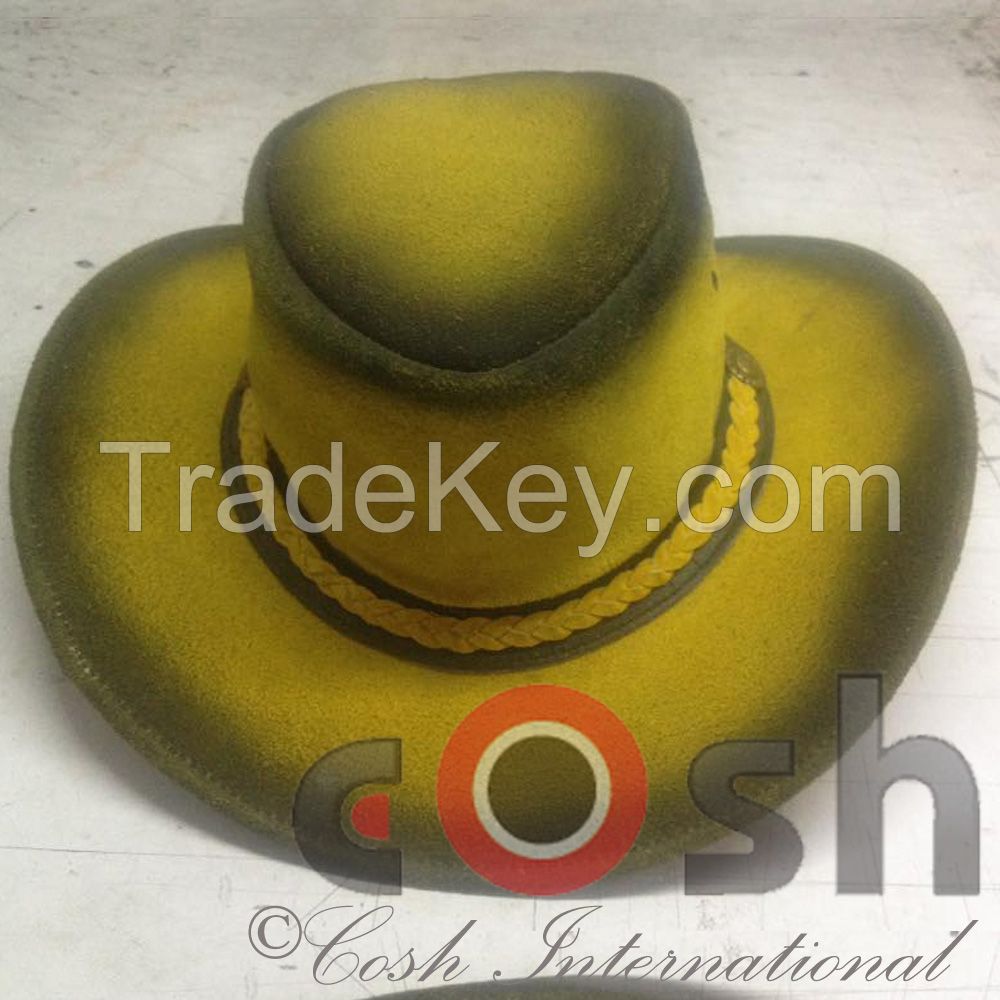 Double Shaded Leather Hats