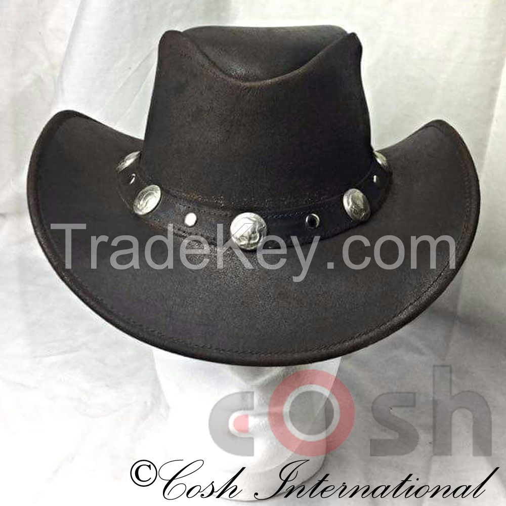 Black Leather Hats Supplier