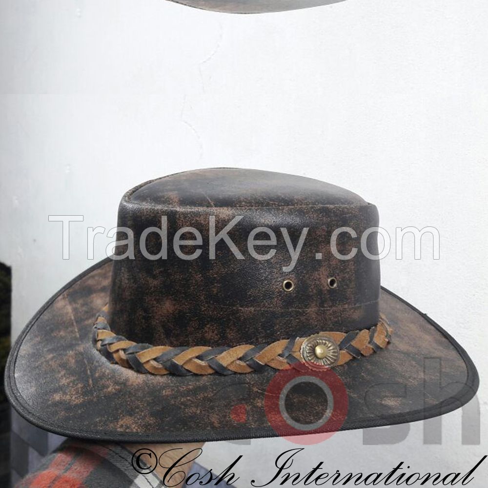 Leather Men And Women Cowboy Hats Supplier