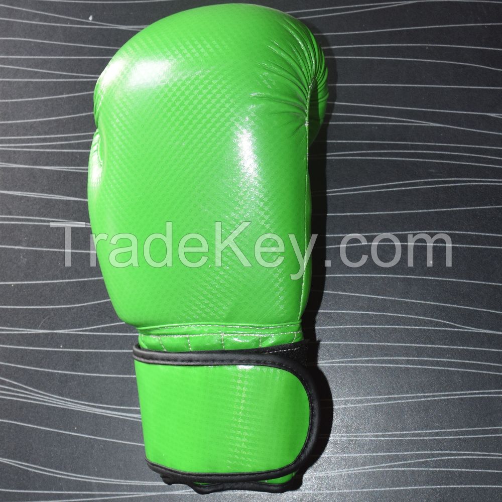 Real Green Leather Boxing Gloves Supplier