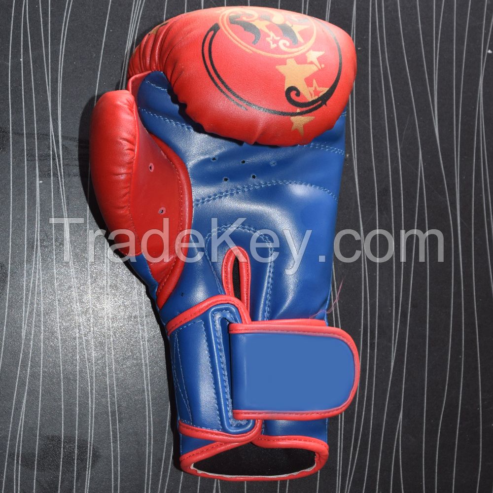 Real Leather printed Boxing Gloves Supplier