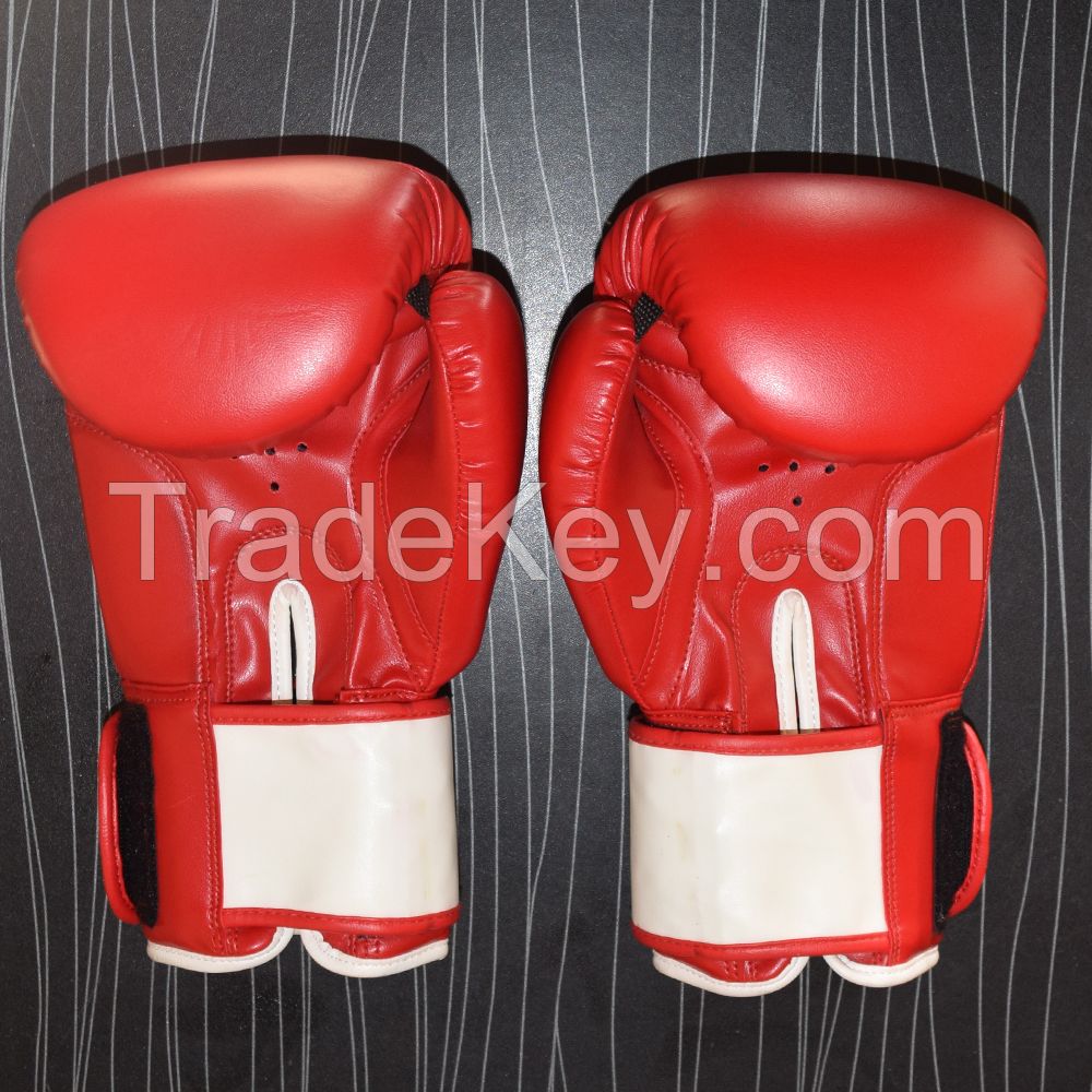 Real Red Leather Boxing Gloves Supplier