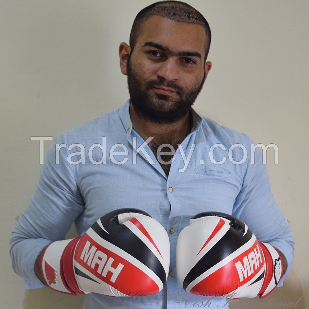 Real Leather Printed Boxing Gloves Supplier