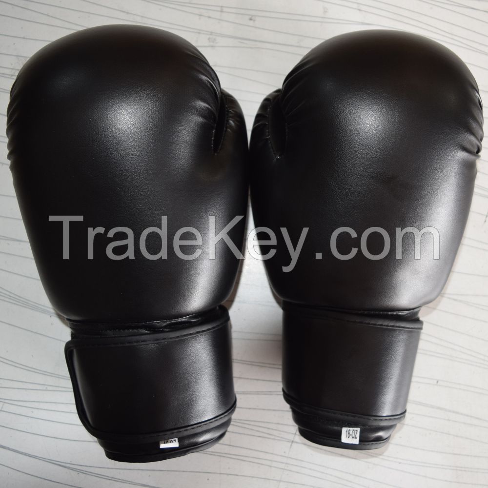 Real Black Leather Boxing Gloves Supplier