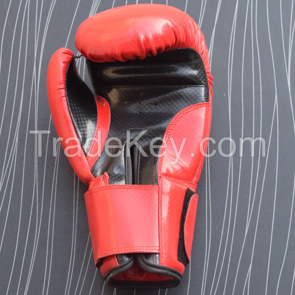 Real Red Leather Boxing Gloves Supplier