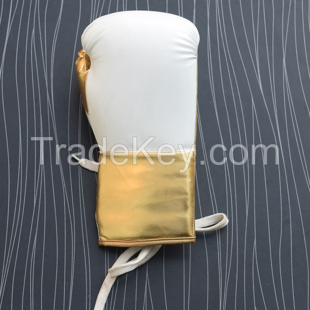 Real Leather White Boxing Gloves Supplier