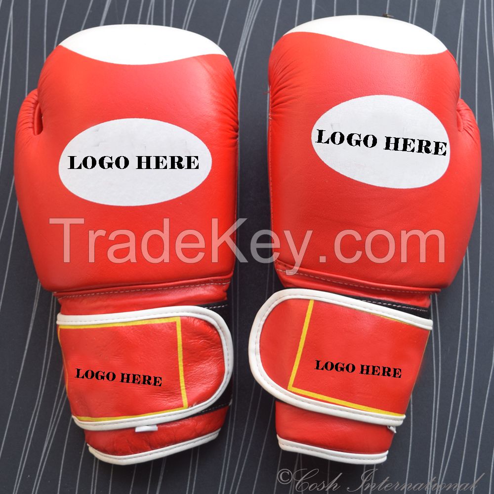 Real Red Leather Boxing Gloves Supplier