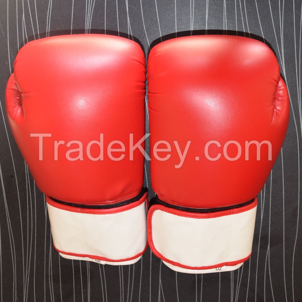 Real Red Leather Boxing Gloves Supplier