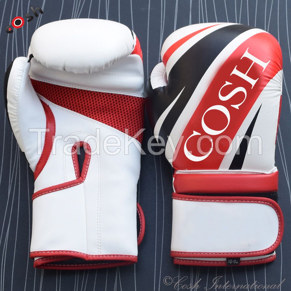 Real Printed Leather Boxing Gloves Supplier