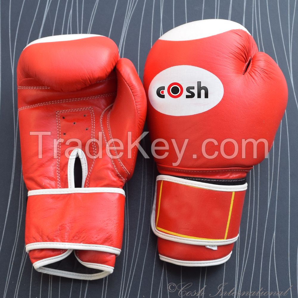 Real Red Leather Boxing Gloves Supplier