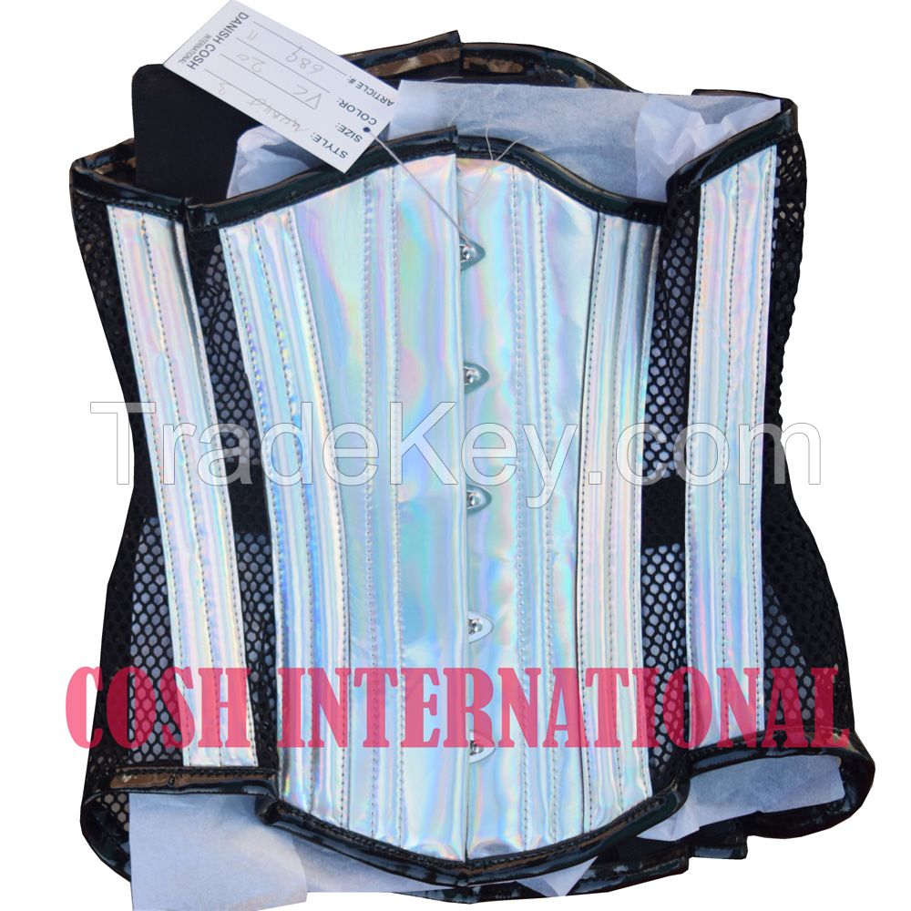 Holo Pvc Underbust Corsets Supplier