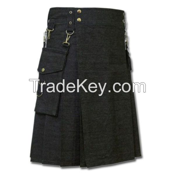 Deluxe Denim Fashionable Kilt