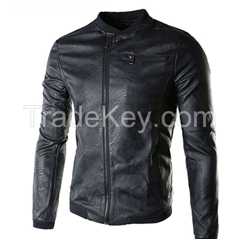 Leather Custom Garment Men Best Quality Jackets Made In Sialkot City Of Pakistan
