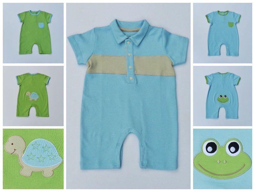 Baby boy short sleeve one-piece