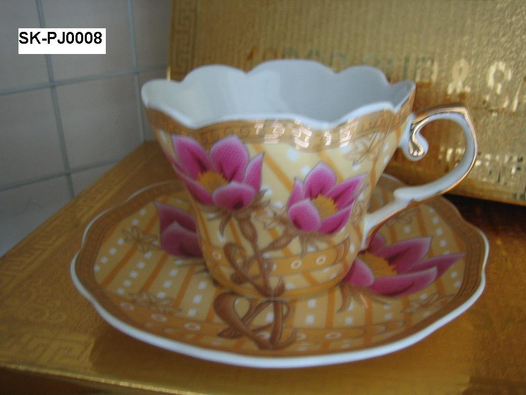 Coffee Set with Gold Design (SK-PJ0008)