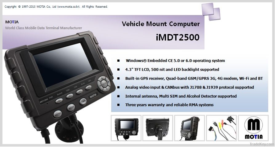 Taxi mobile data terminal