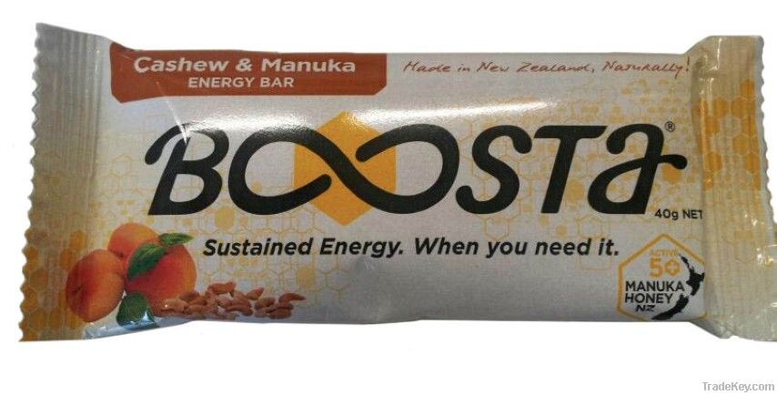 Boosta Cashew & Manuka Energy Bar 20 Pack Box