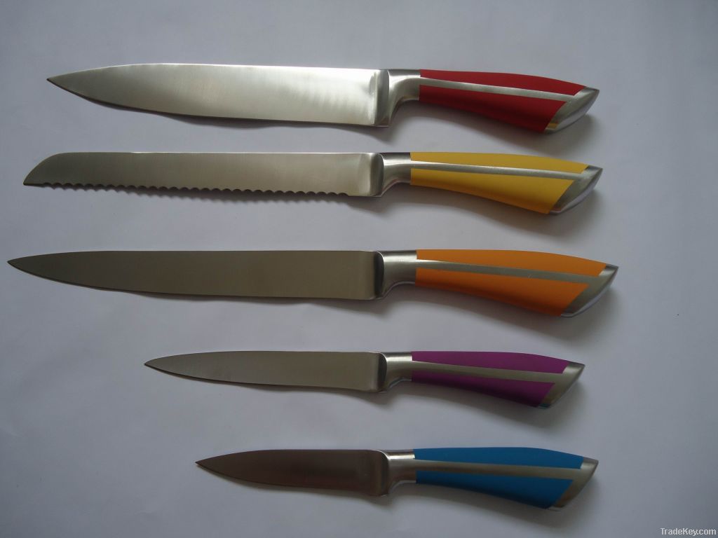 5pcs ss kitchen knife set