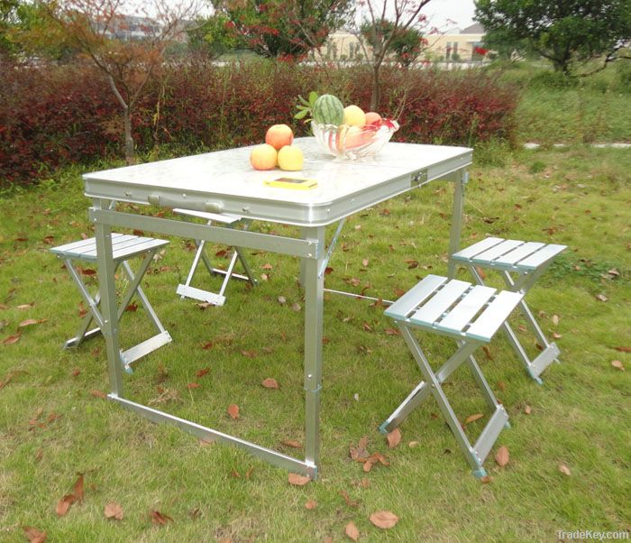 100% factory direct aluminum folding tables and chairs, promotional ta