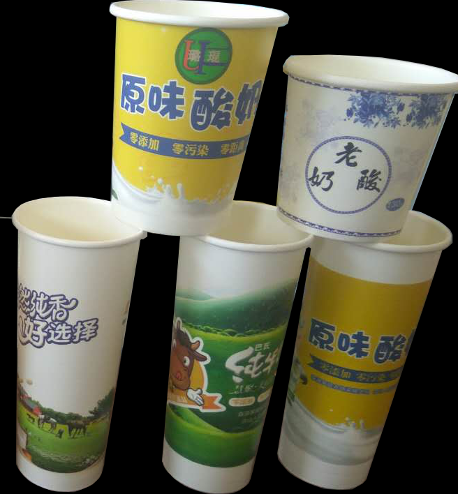 double PE paper cups for yoghurt or ice cream